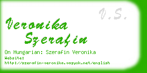 veronika szerafin business card